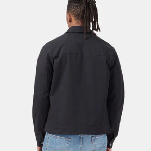 TENTREE Men’s Harrington Zip Front Black Jacket Size Medium - Picture 4 of 11